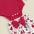 Christmas Flared Pants Baby Set   