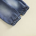 Long Sleeve Solid Denim Toddler Set