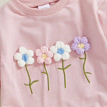 Long Sleeve Flowers Baby Romper