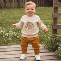 Long Sleeve Horse Solid Pants Baby Set