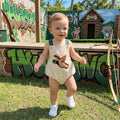 Sleeveless Duck Corduroy Baby Romper Rompers The Trendy Toddlers 