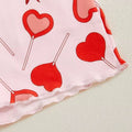 Short Sleeve Candy Heart Baby Set