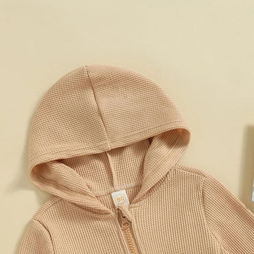 Solid Zip-Up Toddler Hoodie   