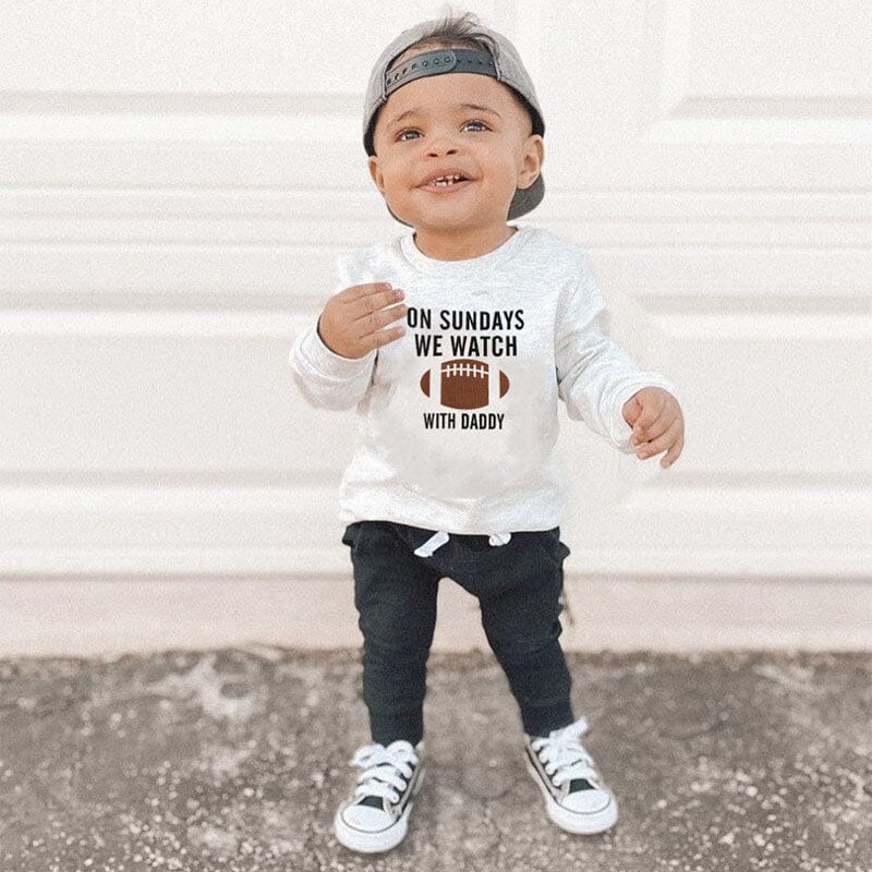 Sunday Football Toddler Sweatshirt   