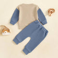 Little Brother Waffle Long Sleeve Set