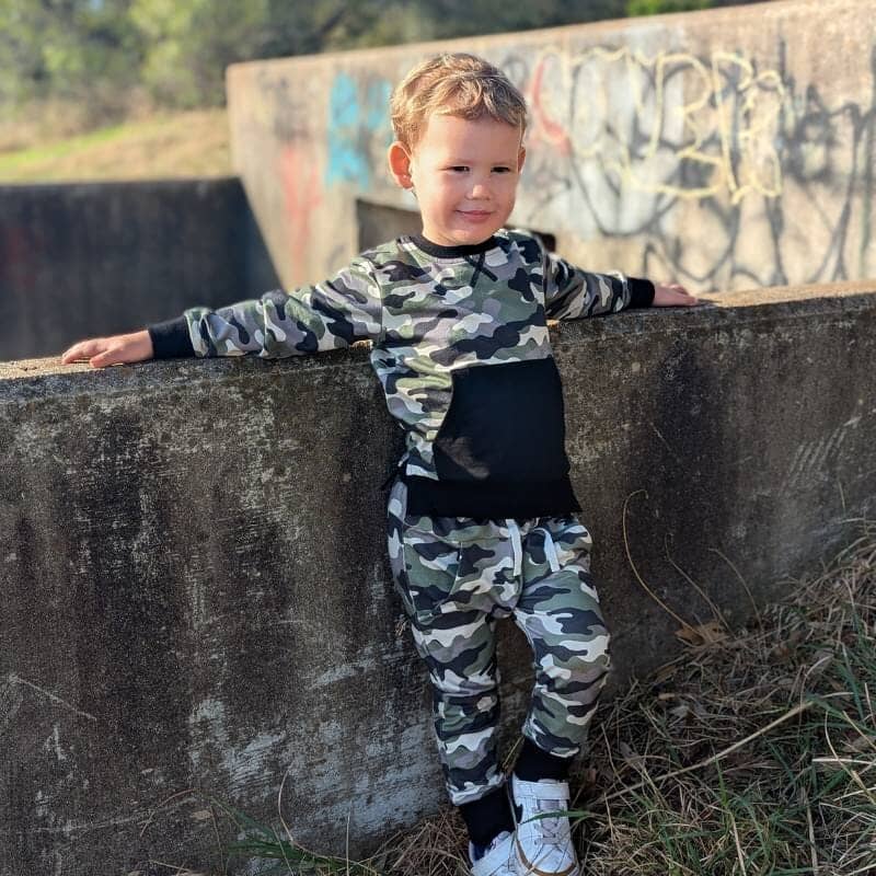 DEF RUBY - Cargobroek - camouflage/zwart DEF RUBY - Cargobroek - camouflage/zwart