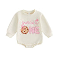 Long Sleeve Sweet One Baby Bodysuit The Trendy Toddlers Beige 9-12 M 