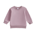 Solid Baby Sweatshirt Purple 3-6 M