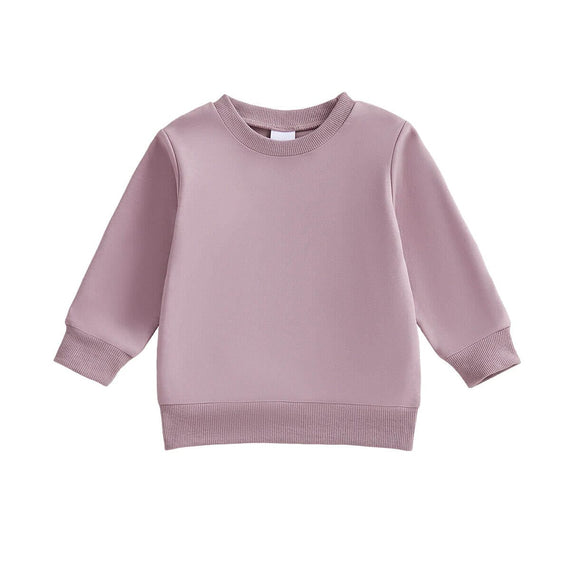 Solid Baby Sweatshirt Purple 3-6 M