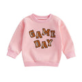 Game Day Pink Toddler Sweatshirt sweatshirt The Trendy Toddlers 