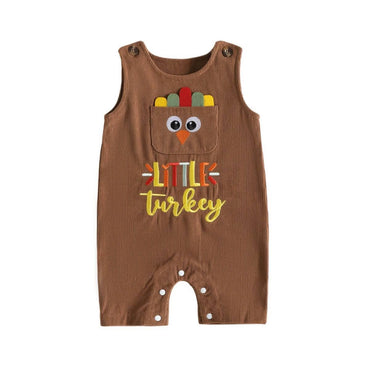 Sleeveless Little Turkey Baby Jumpsuit Jumpsuit The Trendy Toddlers 