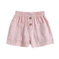 Solid Pockets Baby Shorts Pink 3-6 M 