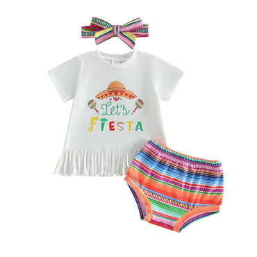 Short Sleeve Mexican Fiesta Baby Set Sets The Trendy Toddlers 