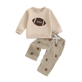 Long Sleeve Football Striped Toddler Set