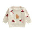 Christmas Candy Knit Toddler Sweater