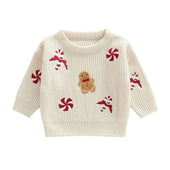 Christmas Candy Knit Toddler Sweater