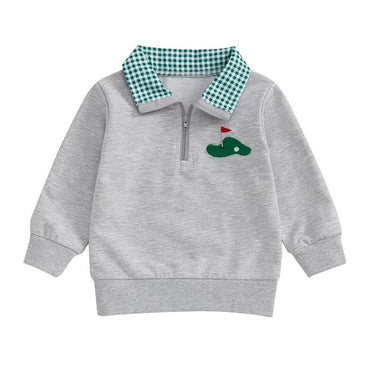 Golf Collared Half-Zip Baby Sweatshirt