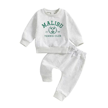 Long Sleeve Malibu Tennis Club Baby Set   