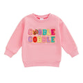 Gobble Gobble Pink Toddler Sweatshirt   