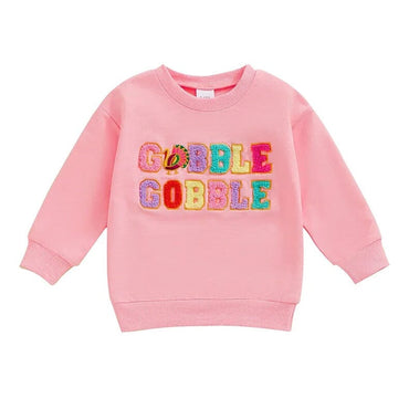 Gobble Gobble Pink Toddler Sweatshirt   