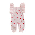 Ruffle Sleeve Valentine’s Day Baby Jumpsuit