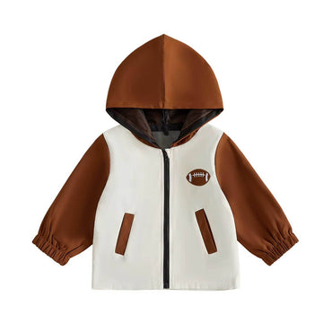 Long Sleeve Football Toddler Jacket Jacket The Trendy Toddlers 