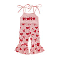 Valentine's Day Flared Toddler Jumpsuit