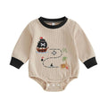 Long Sleeve Treasure Island Waffle Baby Romper Rompers The Trendy Toddlers 