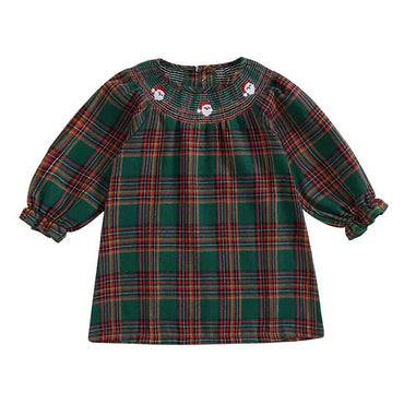 Christmas Vintage Plaid Toddler Dress   