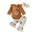 New To The Herd Floral Flared Baby Set