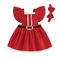 Christmas Ruffles Toddler Dress   