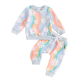 Long Sleeve Rainbow Daisy Baby Set   