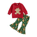 Long Sleeve Gingerbread Flared Toddler Set