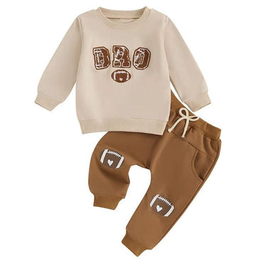 Long Sleeve Football Bro Baby Set   