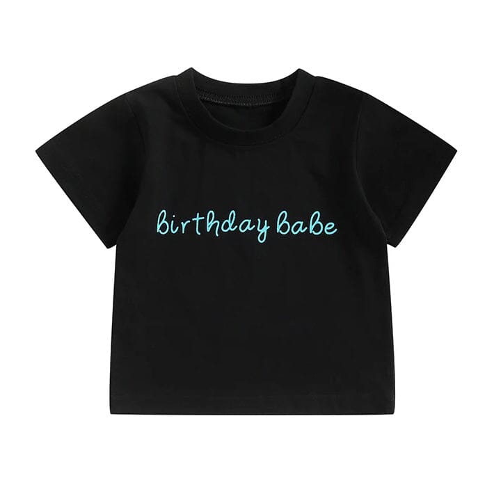 Birthday Babe Toddler Tee Blue 9-12 M 