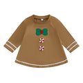 Christmas Gingerbread Toddler Dress   