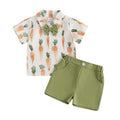 Short Sleeve Carrot Shirt Toddler Set