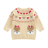 Christmas Reindeer Knit Toddler Sweater