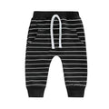 Solid Striped Baby Pants Pants The Trendy Toddlers Black 3T 