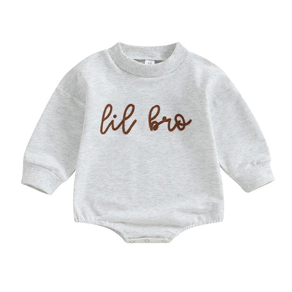 Long Sleeve Lil Bro Baby Bodysuit   