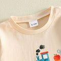 Long Sleeve Back To School Striped Toddler Set