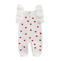 Ruffle Sleeve Valentine’s Day Baby Jumpsuit