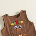 Sleeveless Little Turkey Baby Jumpsuit
