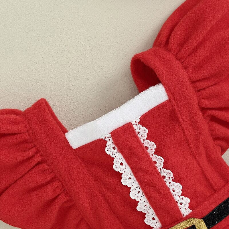Christmas Ruffles Toddler Dress Holiday The Trendy Toddlers 