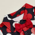 Short Sleeve Hearts Red Shorts Toddler Set