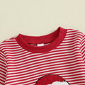 Long Sleeve Striped Gingerbread Baby Jumpsuit
