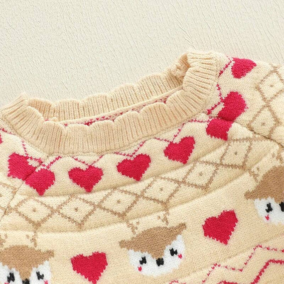 Christmas Reindeer Knit Toddler Sweater