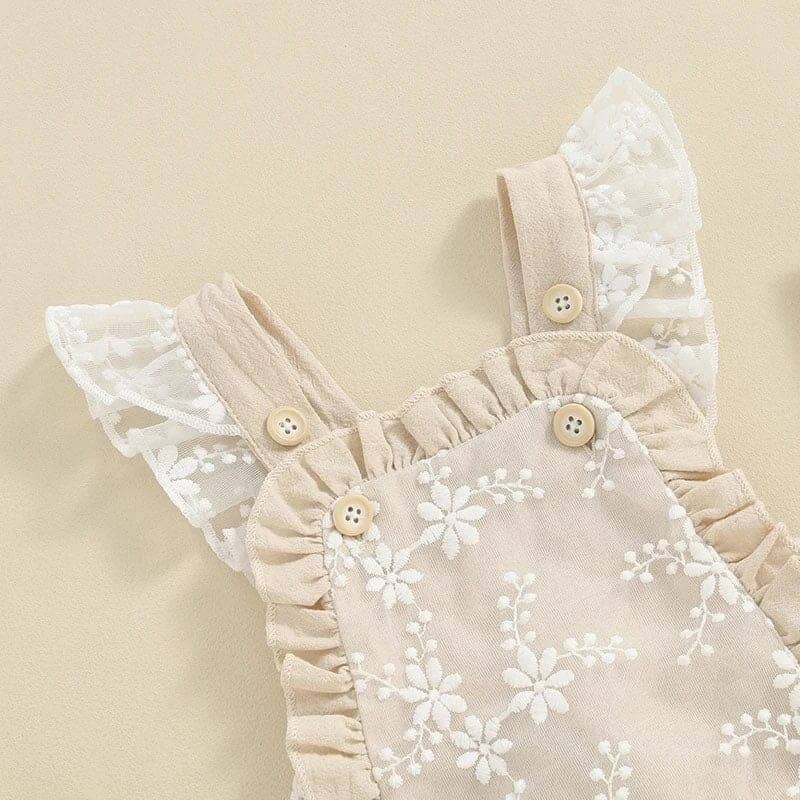 Baby Girl Vintage Ruffled Romper – The Trendy Toddlers