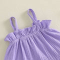 Sleeveless Lilac Ruffled Baby Set