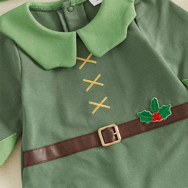 Long Sleeve Christmas Elf Baby Costume